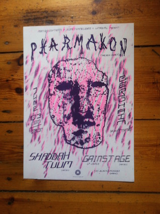 Pharmakon - Berghain 2016 Risoprint Poster