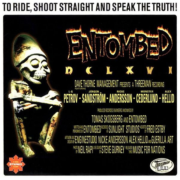 Entombed DCLXVI To Ride, Shoot Straight And Speak The Truth LP